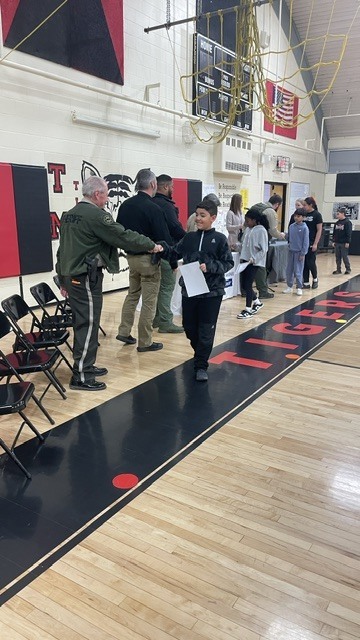 Students who completed the L.E.A.D. program receive a certificate.