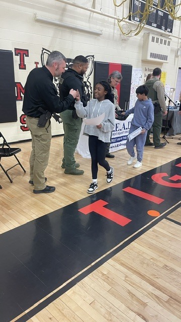 Students who completed the L.E.A.D. program receive a certificate.