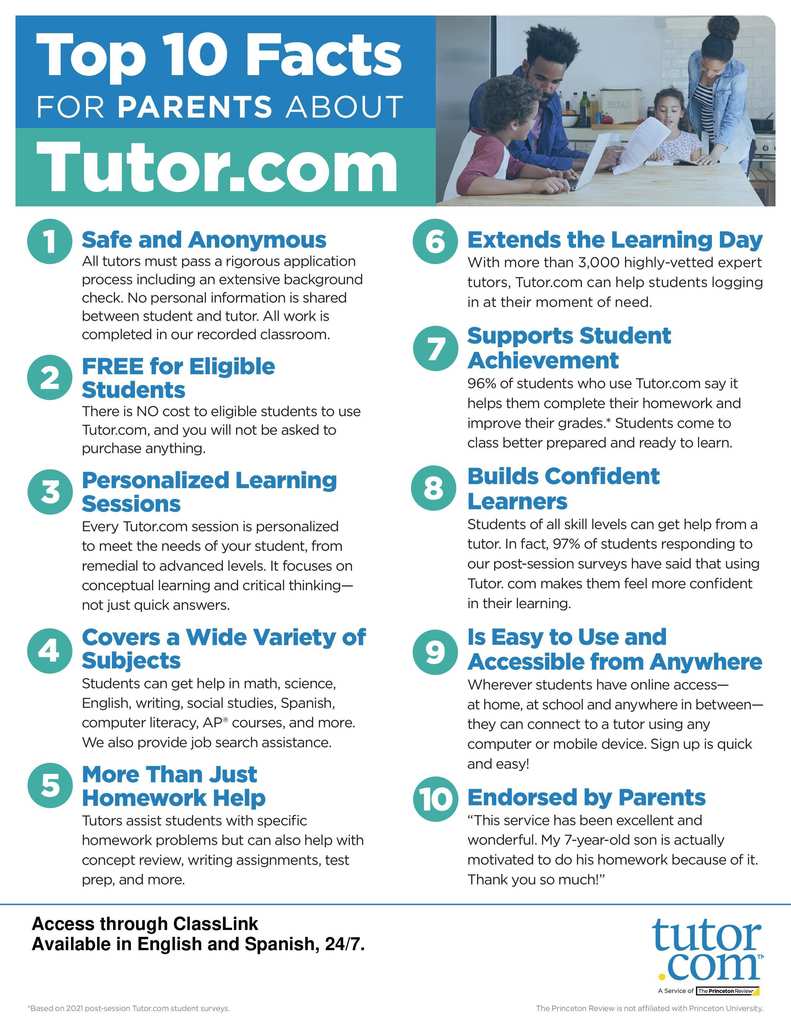 Free tutoring online and on demand with tutor.com