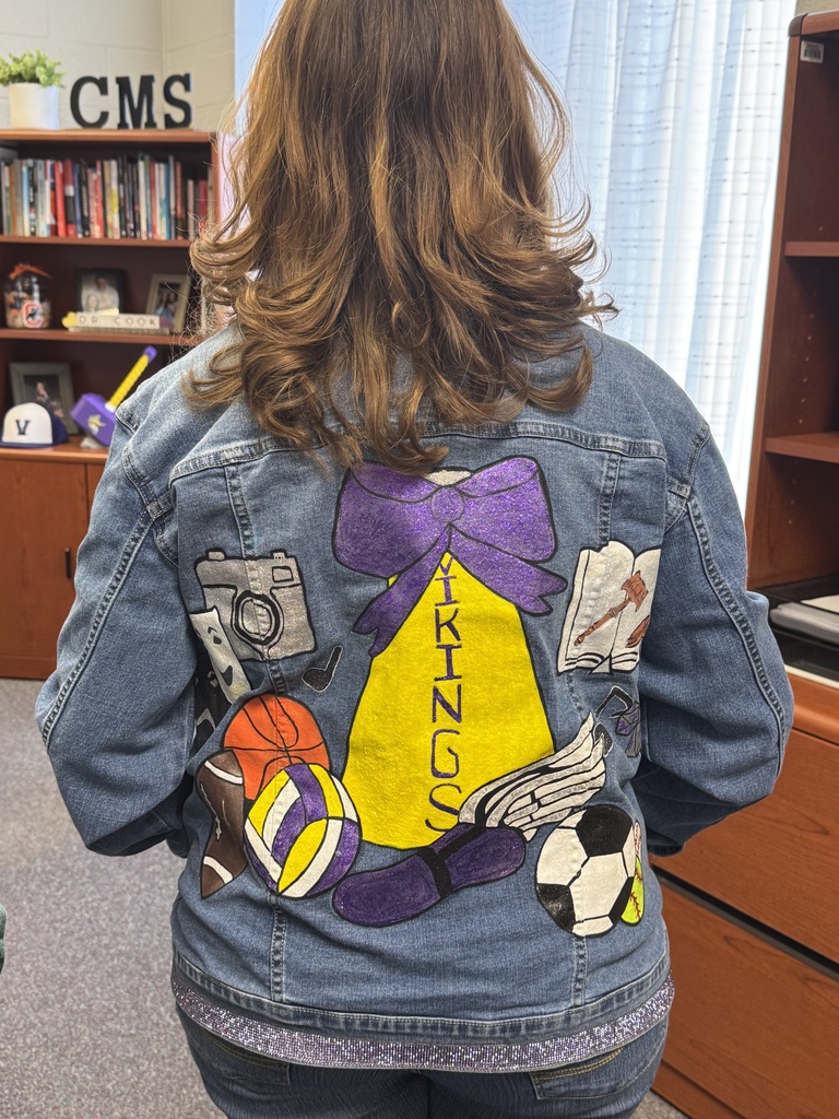 Painted denim jacket