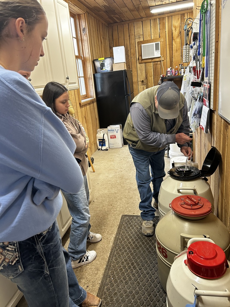 SCHS FFA students are listening to someone speak. 
