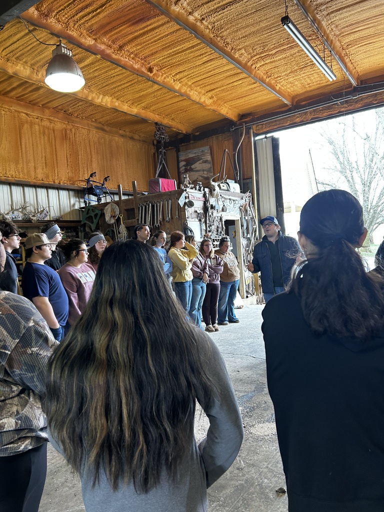 SCHS FFA students are listening to someone speak