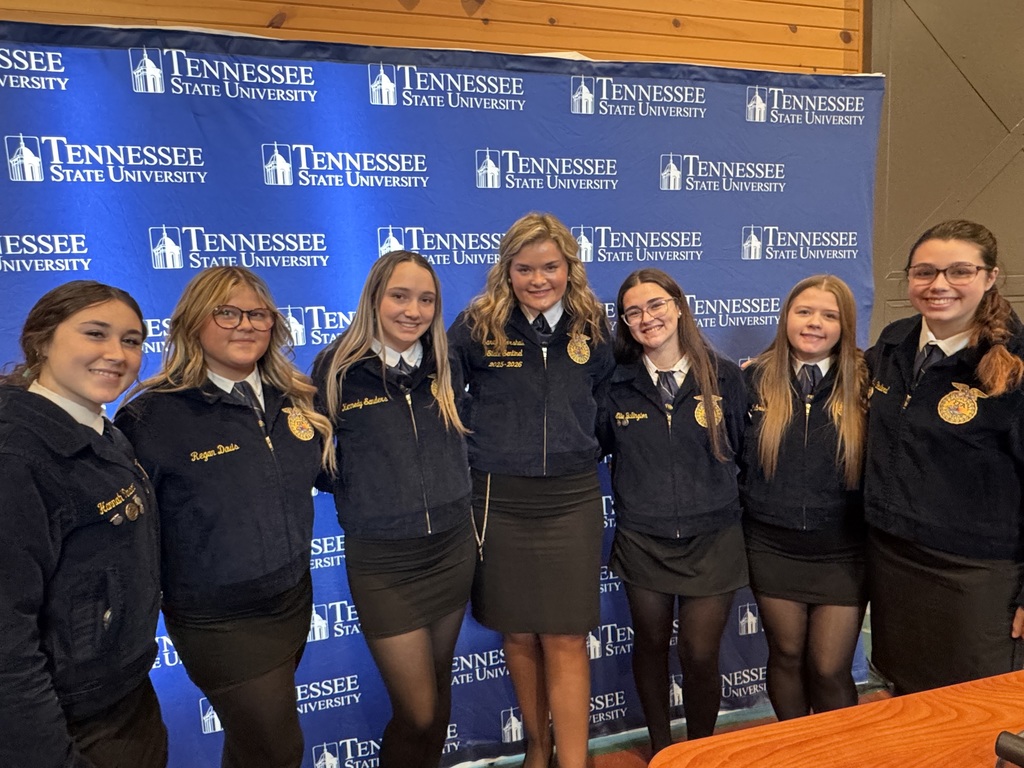 Community High School students pose for a picture at the Tennessee State Goodwill Tour.