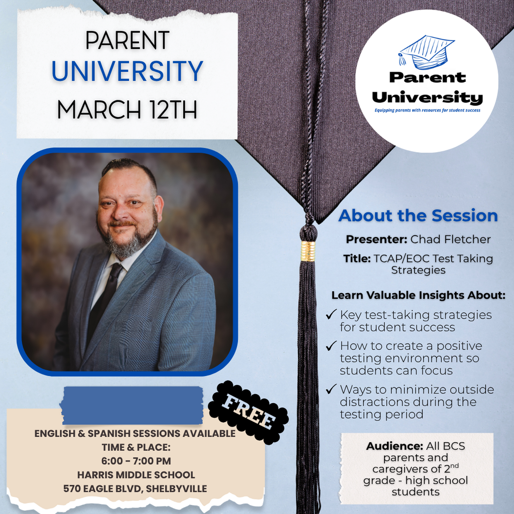 Parent University March 12th