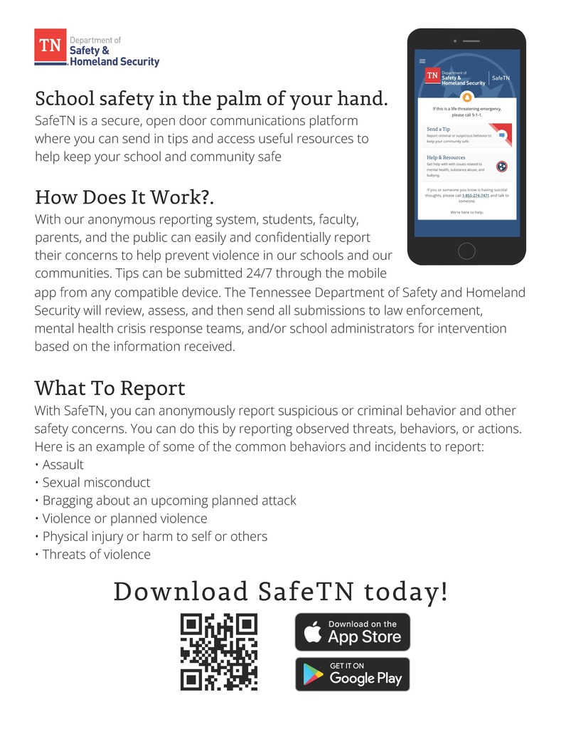 SafeTN Flyer
