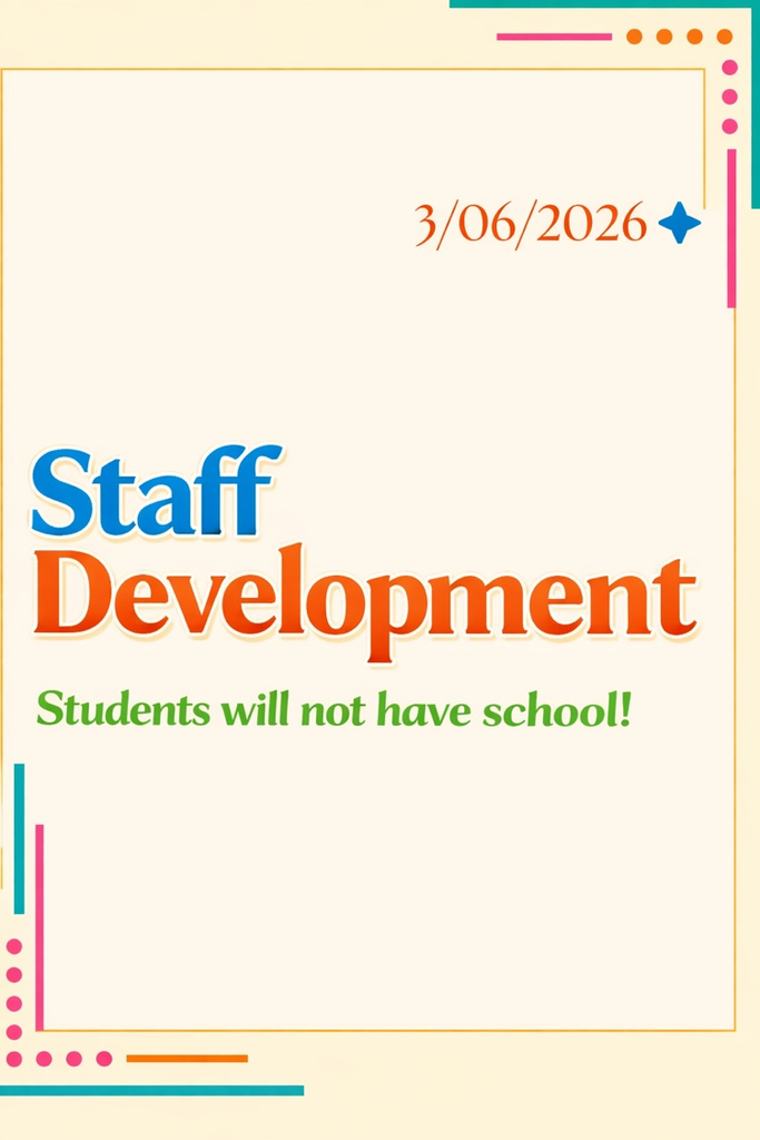 staff development no school 3-6-26