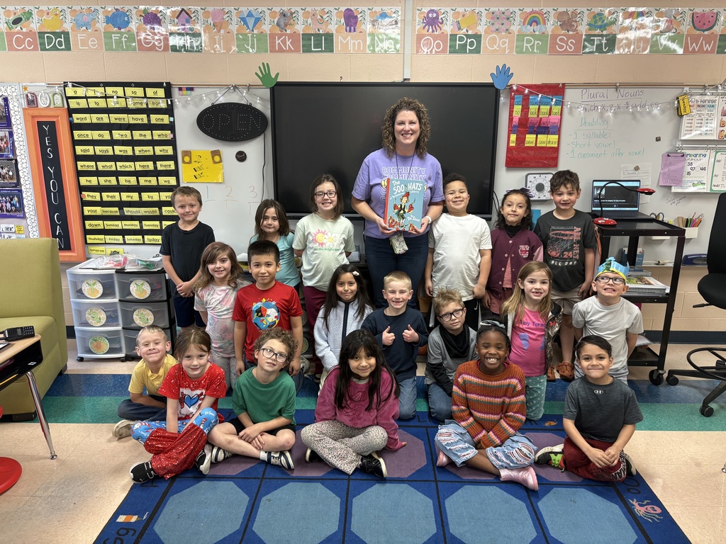 vice principal with a first grade class