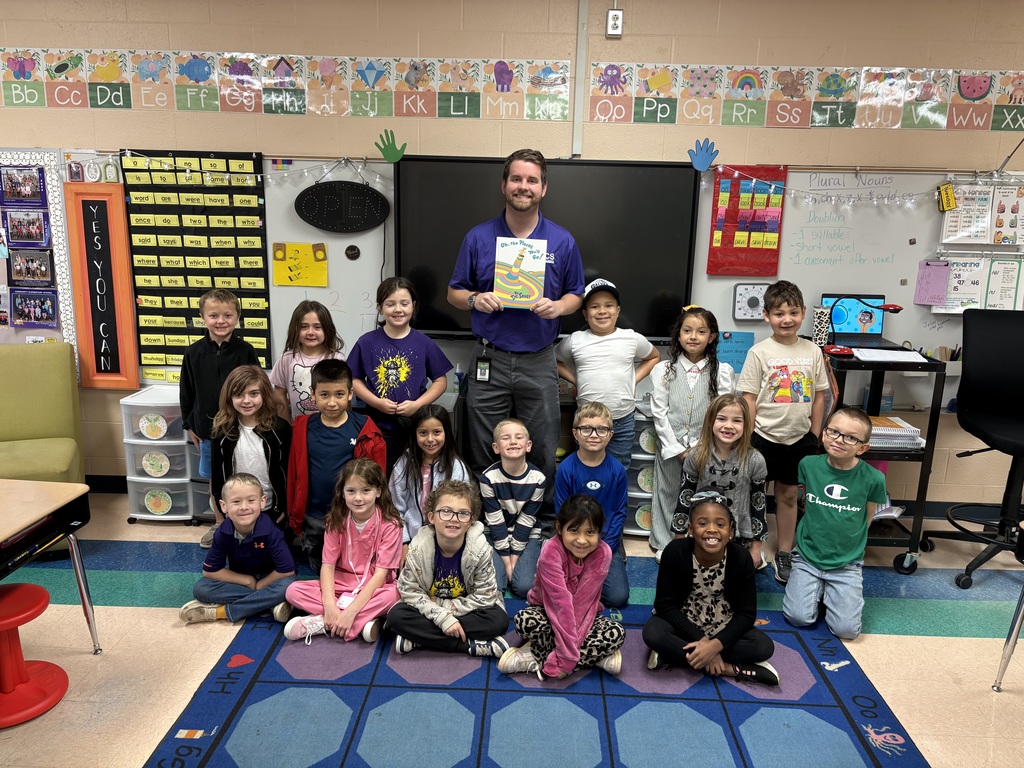 Dr. Boyce with 1st grade class