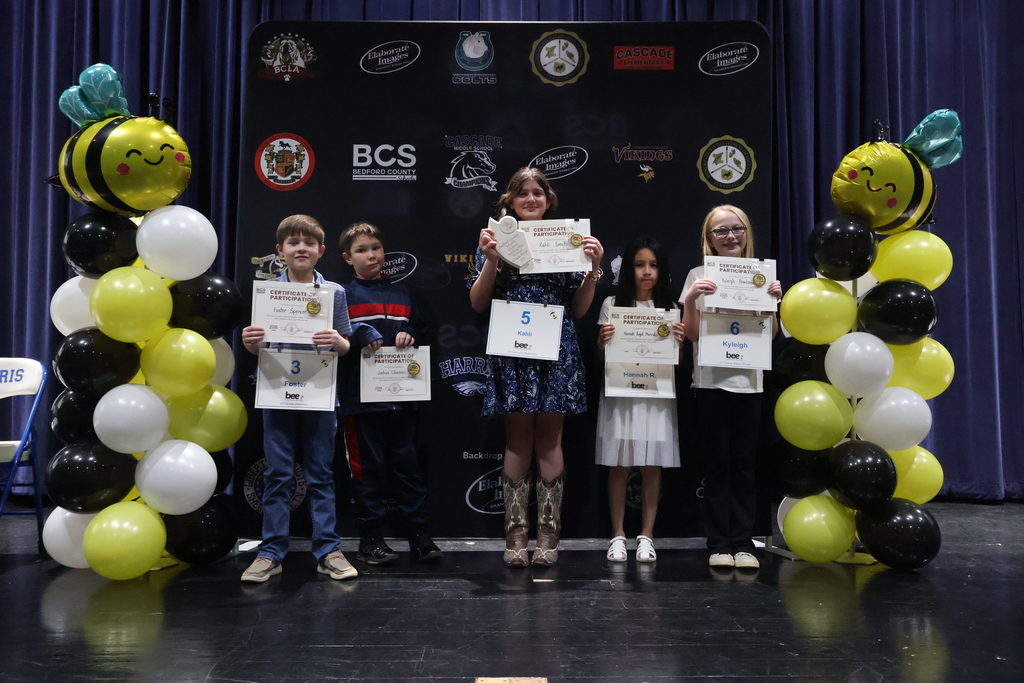 Districtwide Spelling Bee 3-5 Participants