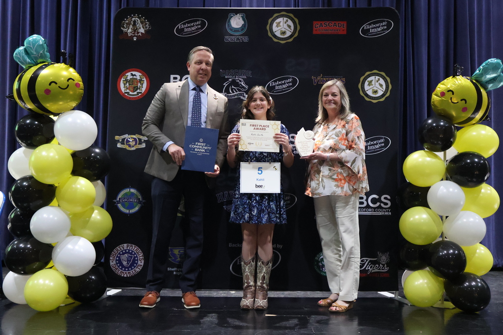 Districtwide Spelling Bee 3-5 Winner