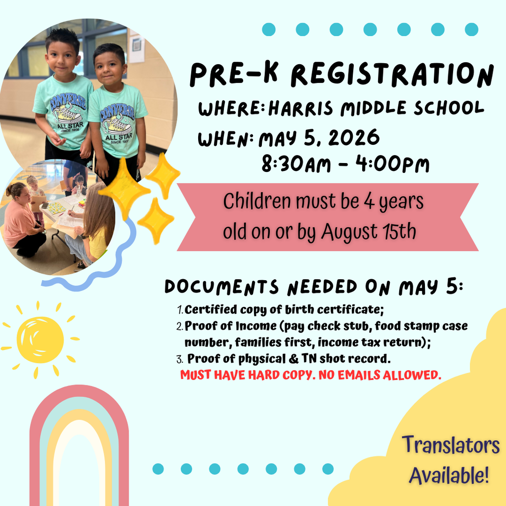 Pre-K & Kindergarten Registration is Here!