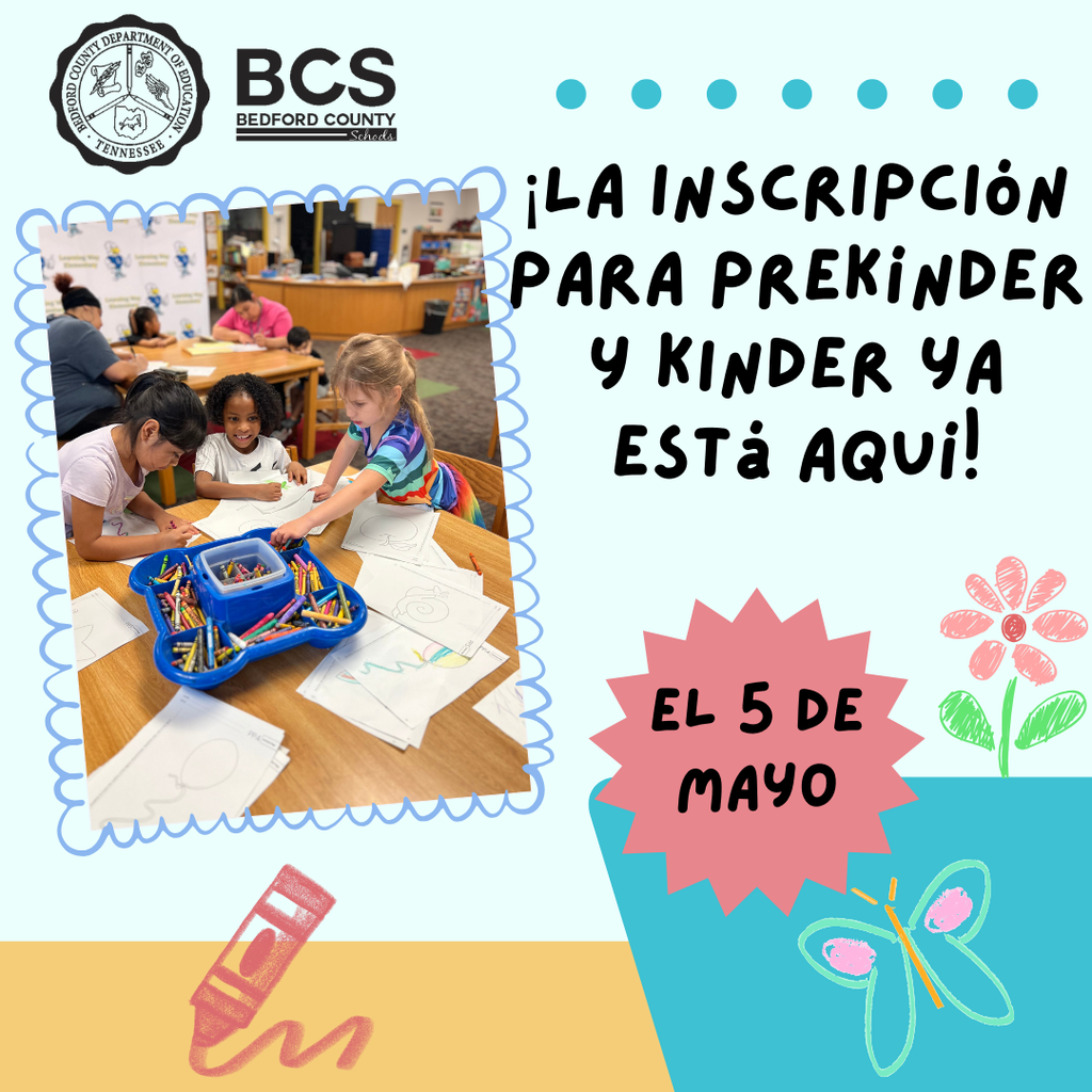 Pre-K & Kindergarten Registration is Here!