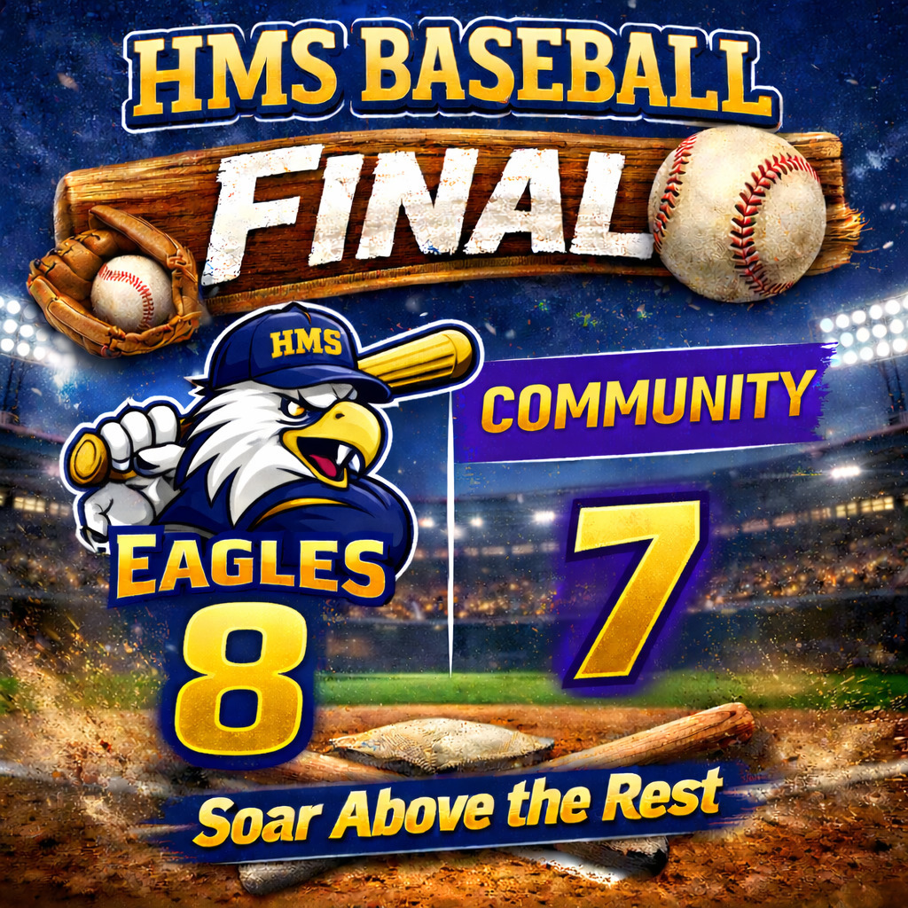 Baseball Final Score: HMS 8 vs Community 7