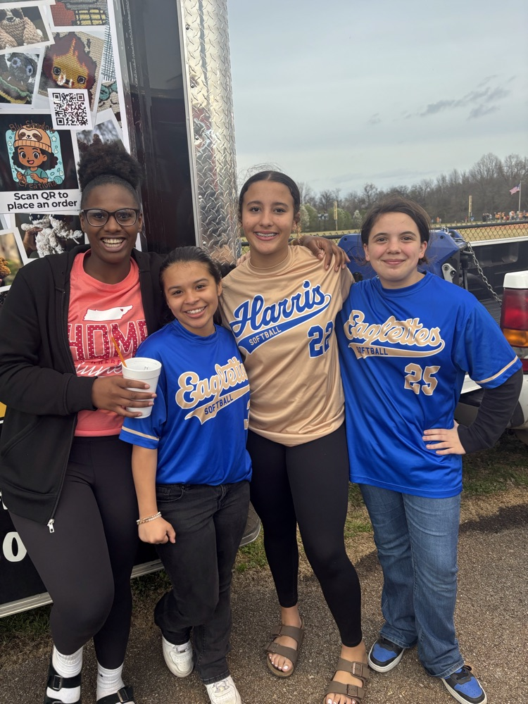 HMS Softball players hanging out at the UT game