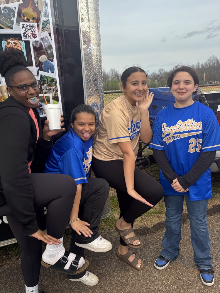 HMS Softball players hanging out at the UT game