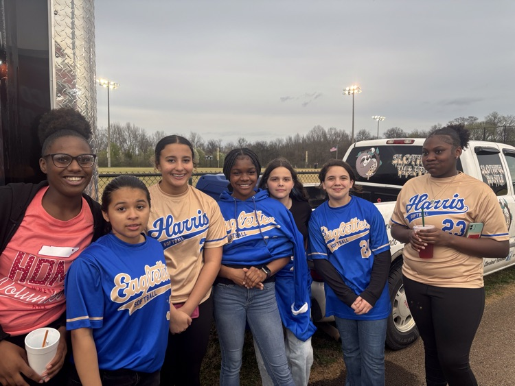 HMS Softball players hanging out at the UT game