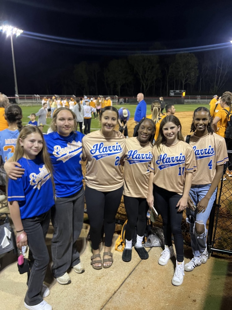 HMS Softball players hanging out at the UT game