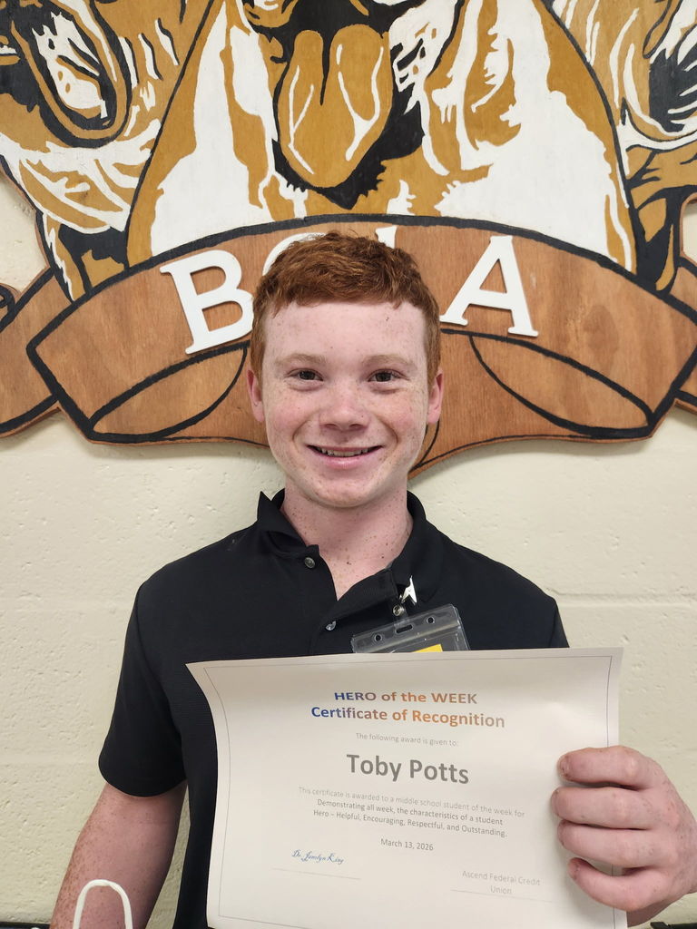 Toby Potts 3-13 Hero of the Week