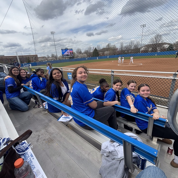 HMS Softball players enjoying the MTSU game.
