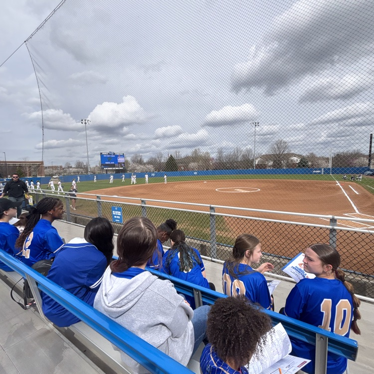 HMS Softball players enjoying the MTSU. game