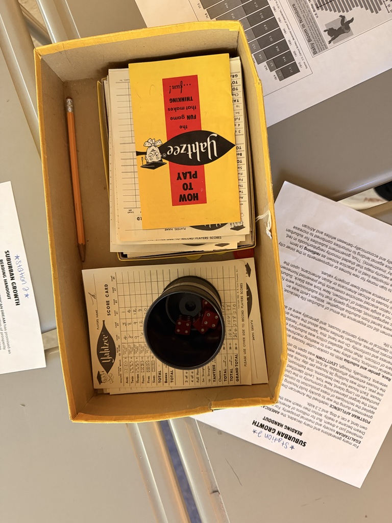 Artifacts from the 1950s and 1960s.