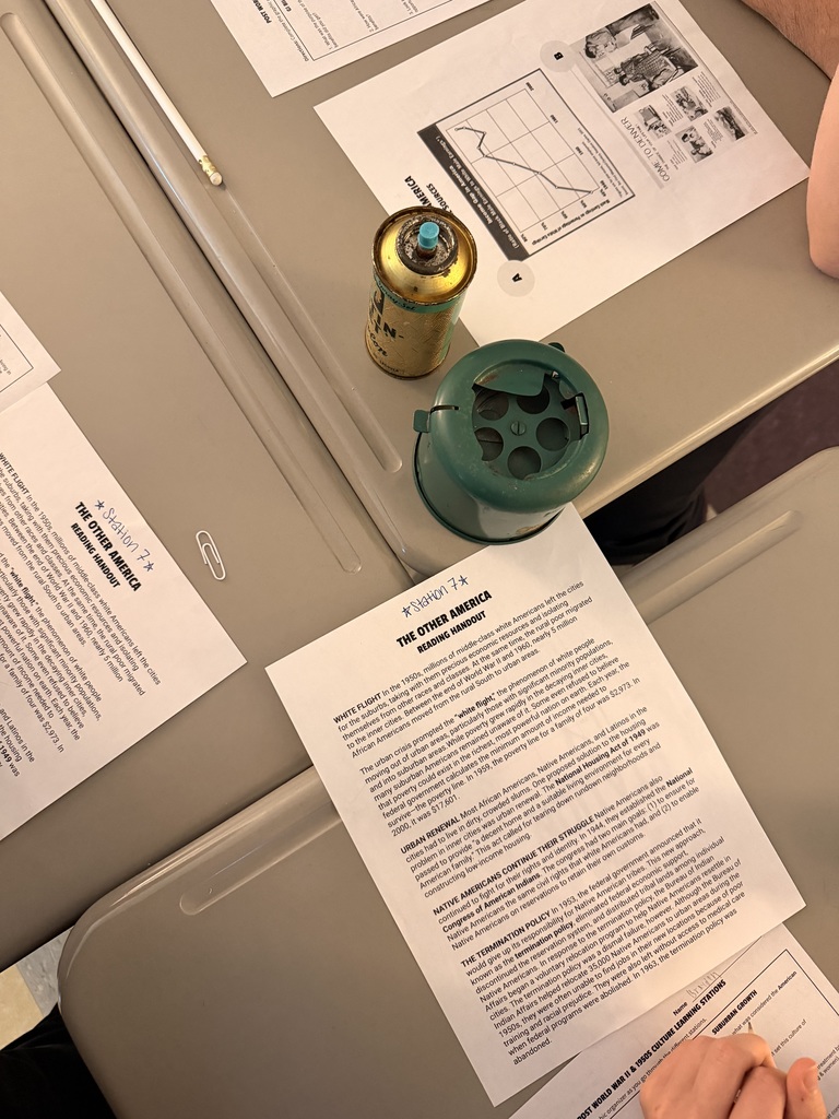 Artifacts from the 1950s and 1960s.