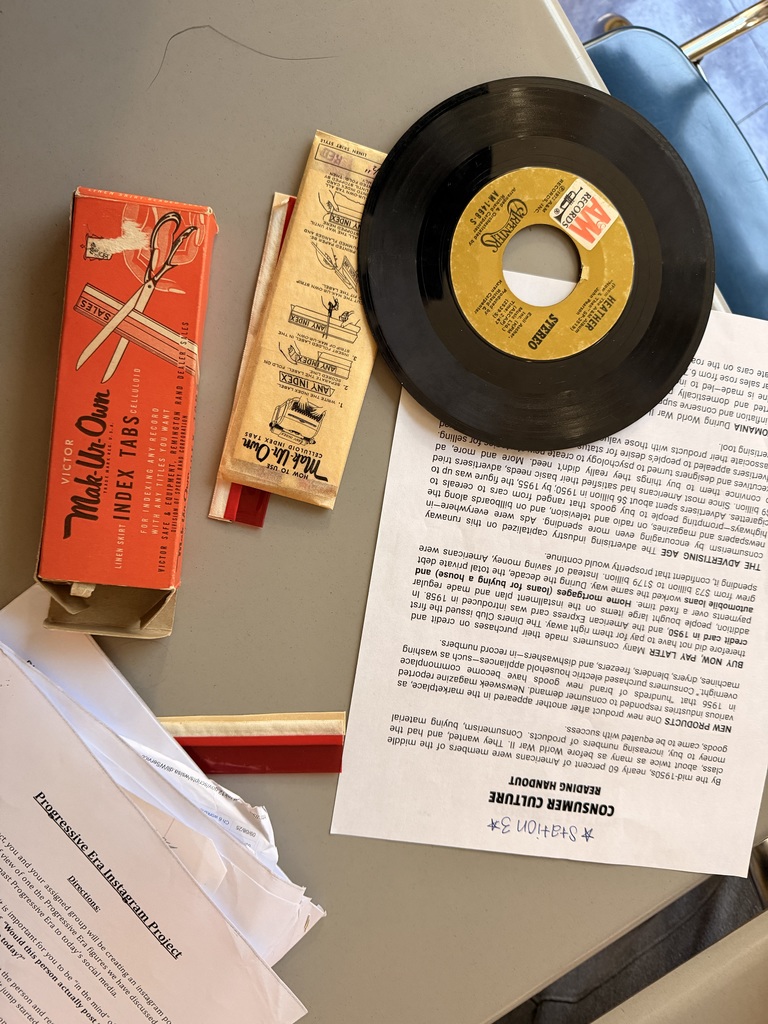 Artifacts from the 1950s and 1960s.