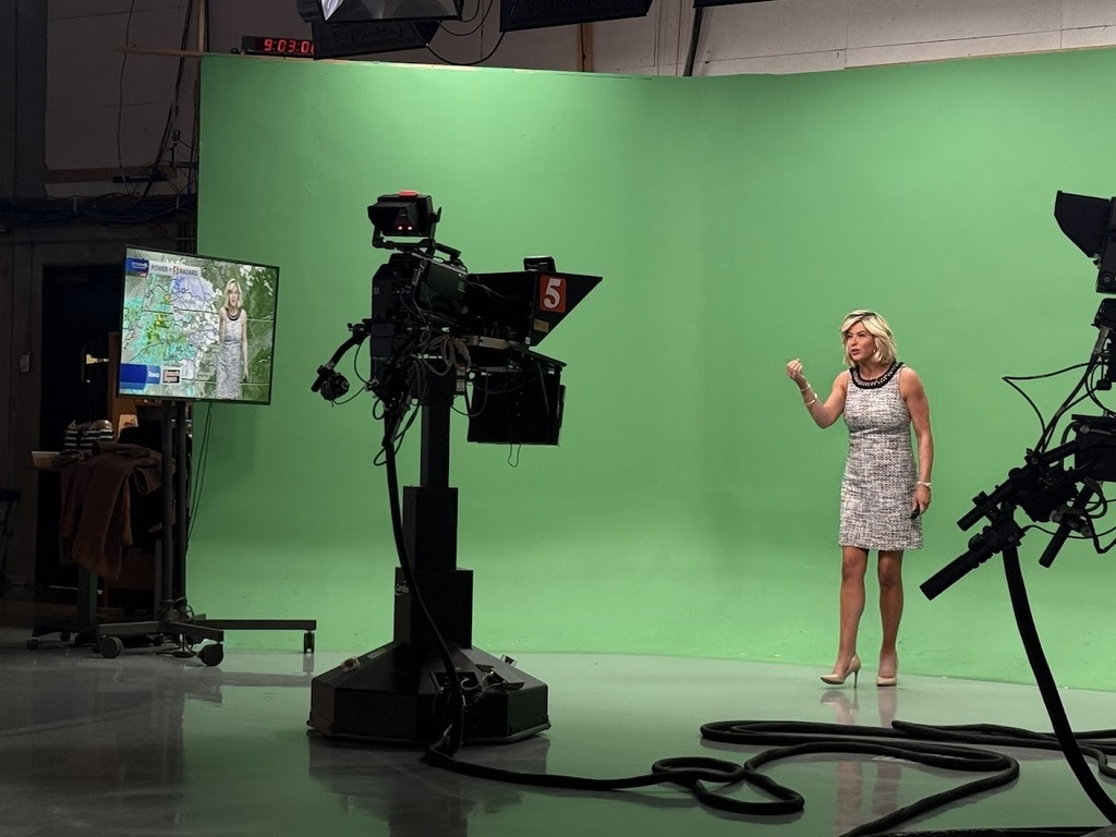 Live broadcast of weather.