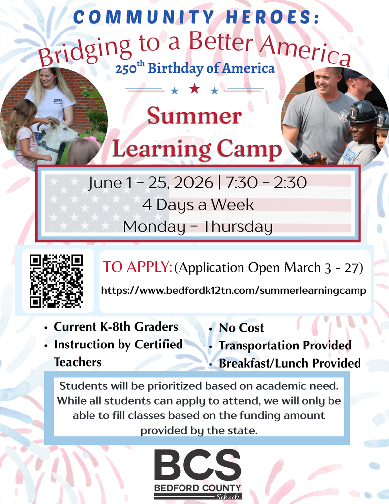 Summer Learning Camp June 1-25, sign up by March 27