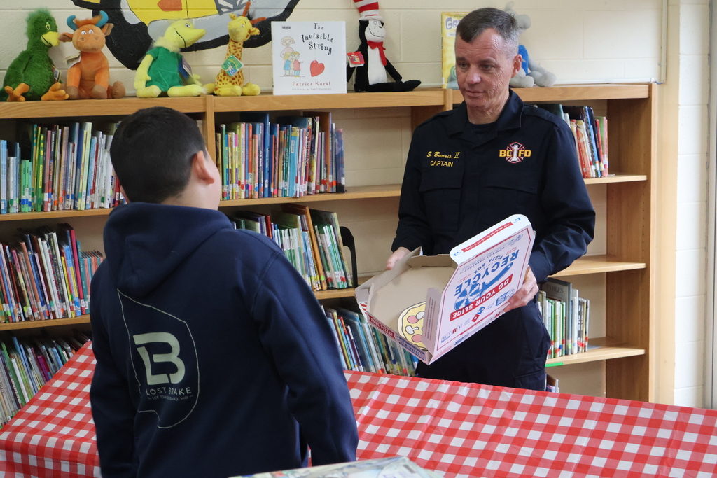 Student participating in the Amazing Shake competition at Southside Elementary School. 