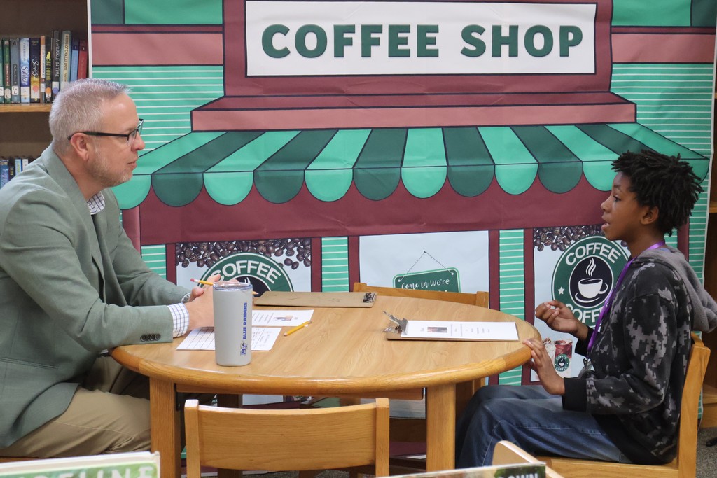 Student participating in the Amazing Shake competition at Southside Elementary School. 