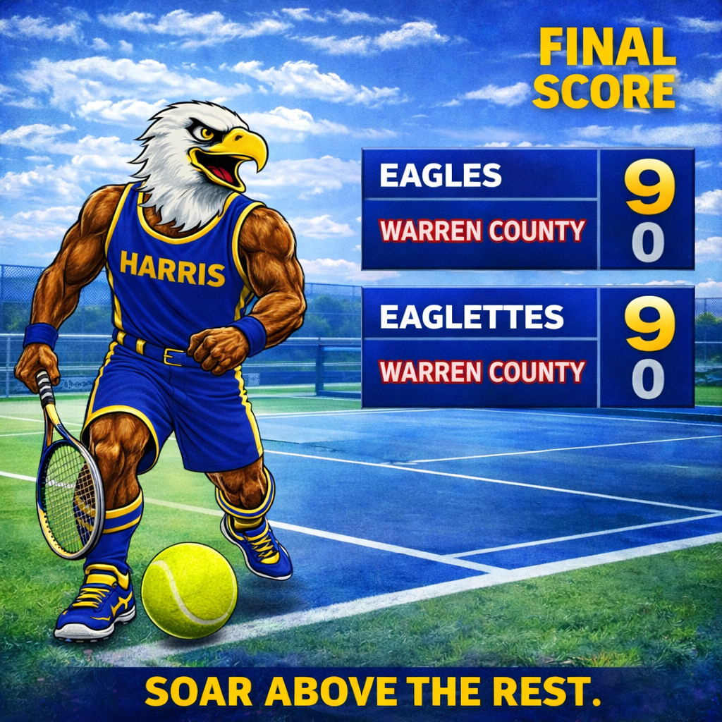 HMS Eagles and Eaglettes Tennis Teams stay perfect, defeating Warren County.