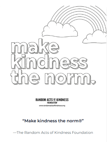 "Make kindness the norm." graphic.