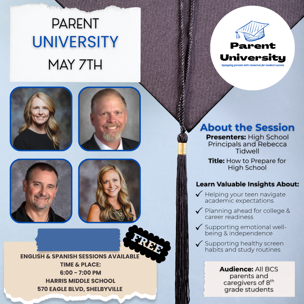 Parent University May 7th
