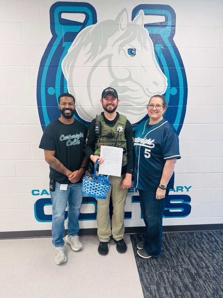 SRO Chase Bledsoe with Admin Team