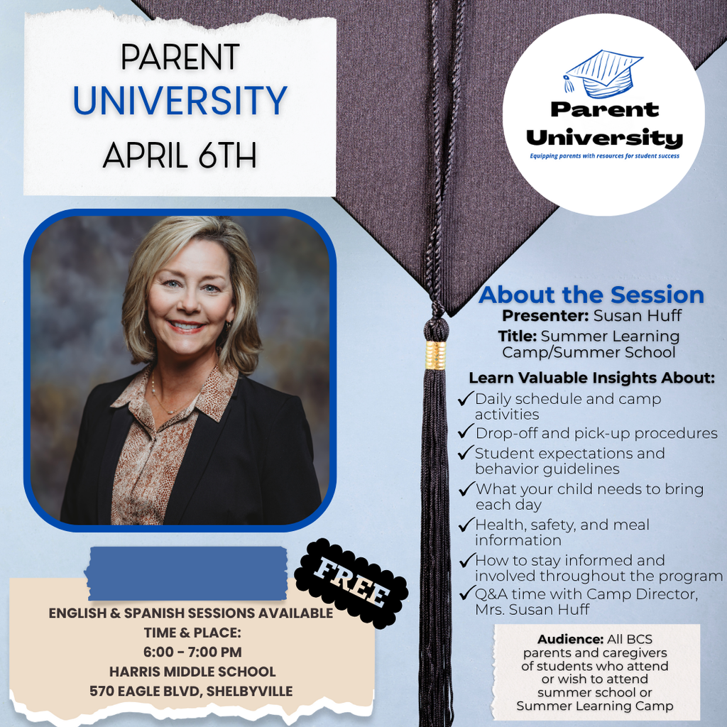 Parent University April 6th