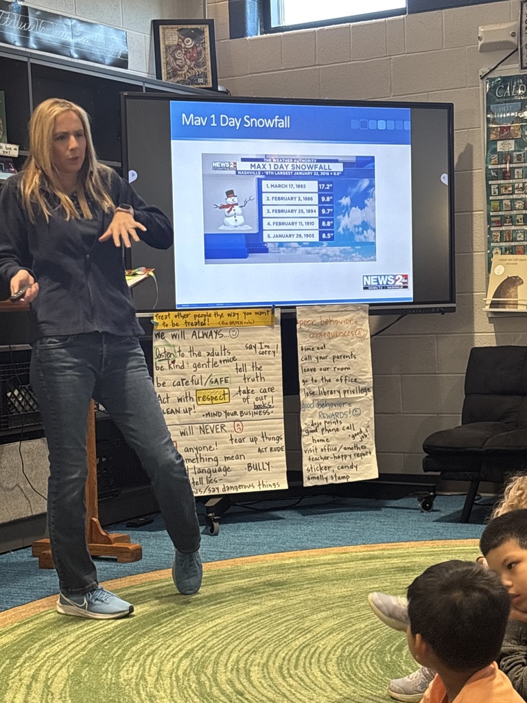 Danielle Breezy talking to students