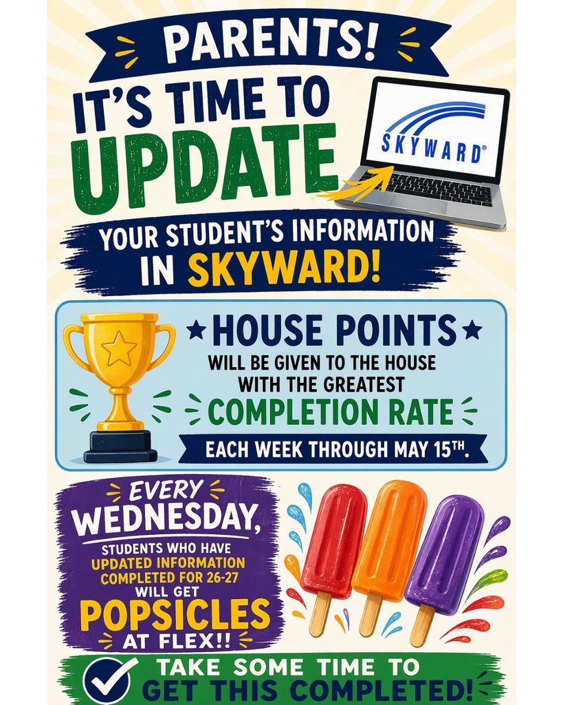 it's time to update your student's information in skyward