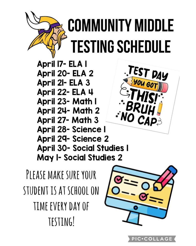 testing schedule