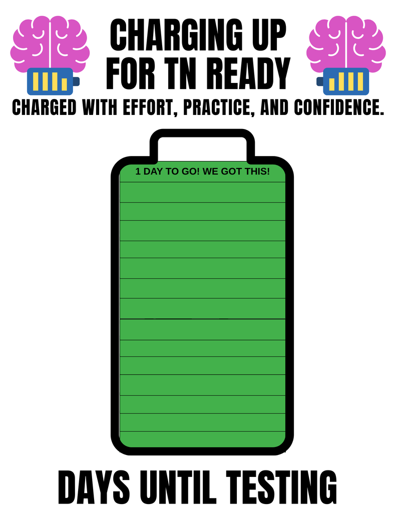 1 Day Until TCAP!