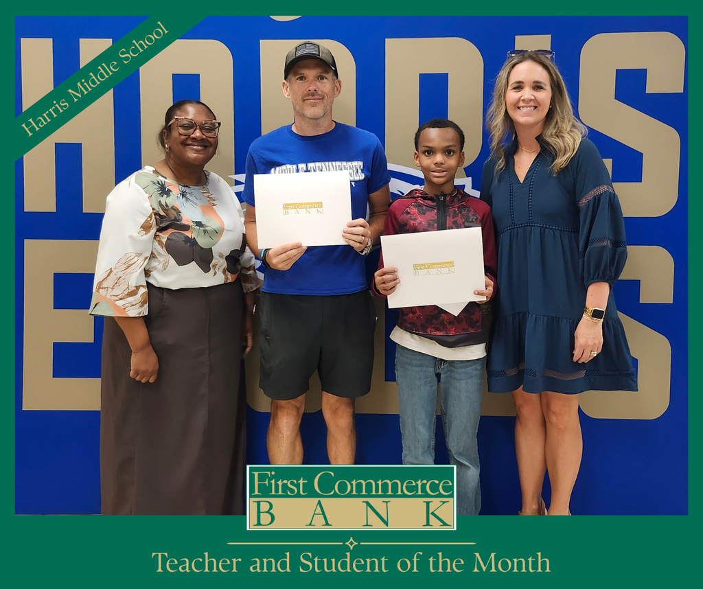 First Commerce Bank Teacher and Student of the Month 