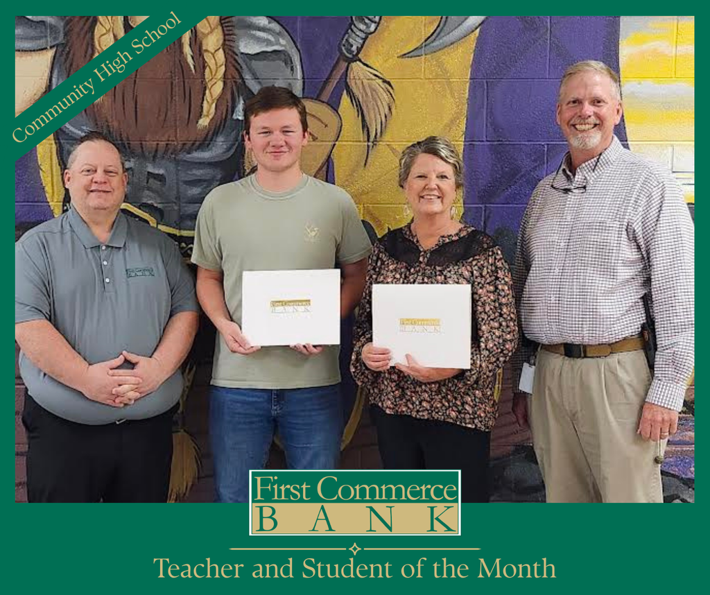 First Commerce Bank Teacher and Student of the Month 