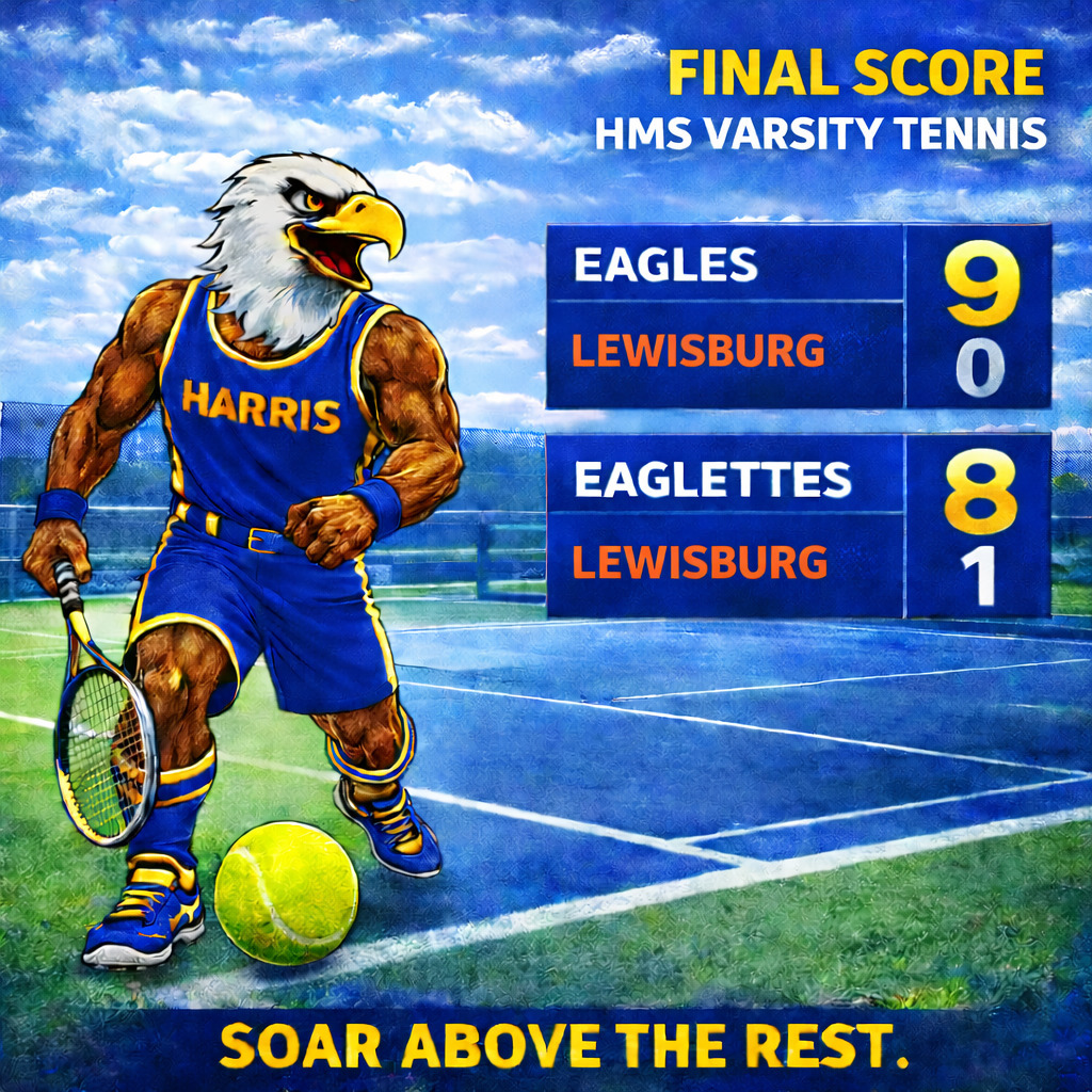 HMS Varsity Tennis Eagles 9 Lewisburg 0 Eaglettes 8 Lewisburg 1 
