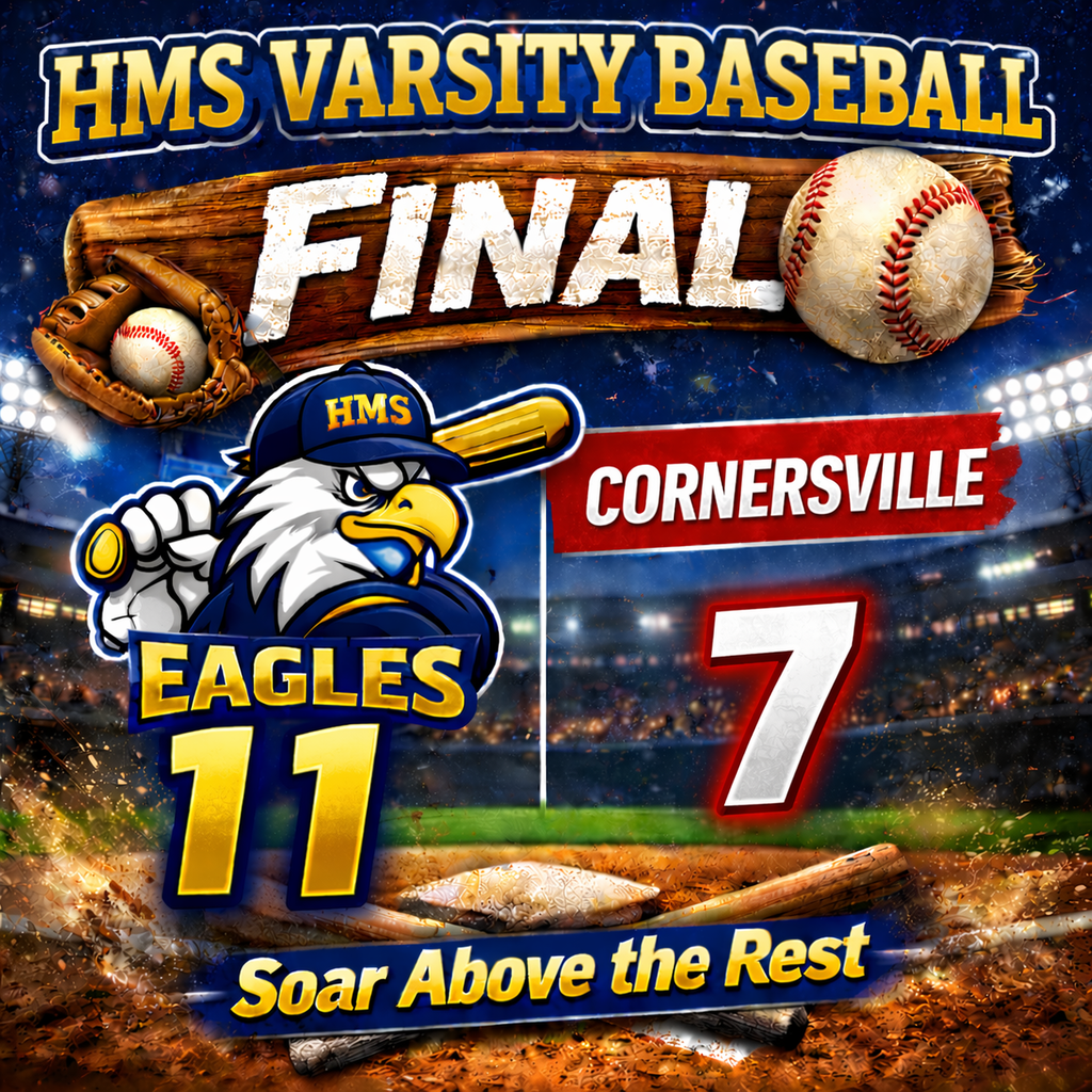 HMS Varsity Baseball: Eagles 11, Cornersville 7. Next stop, playoffs!