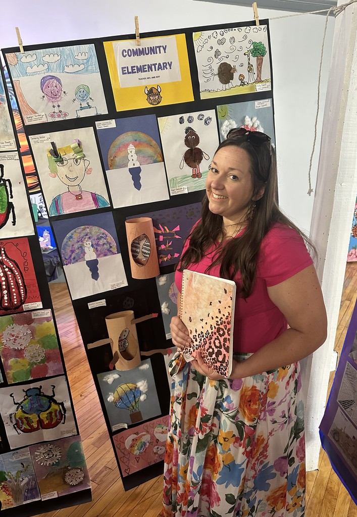 Mrs. Duff at Art Show