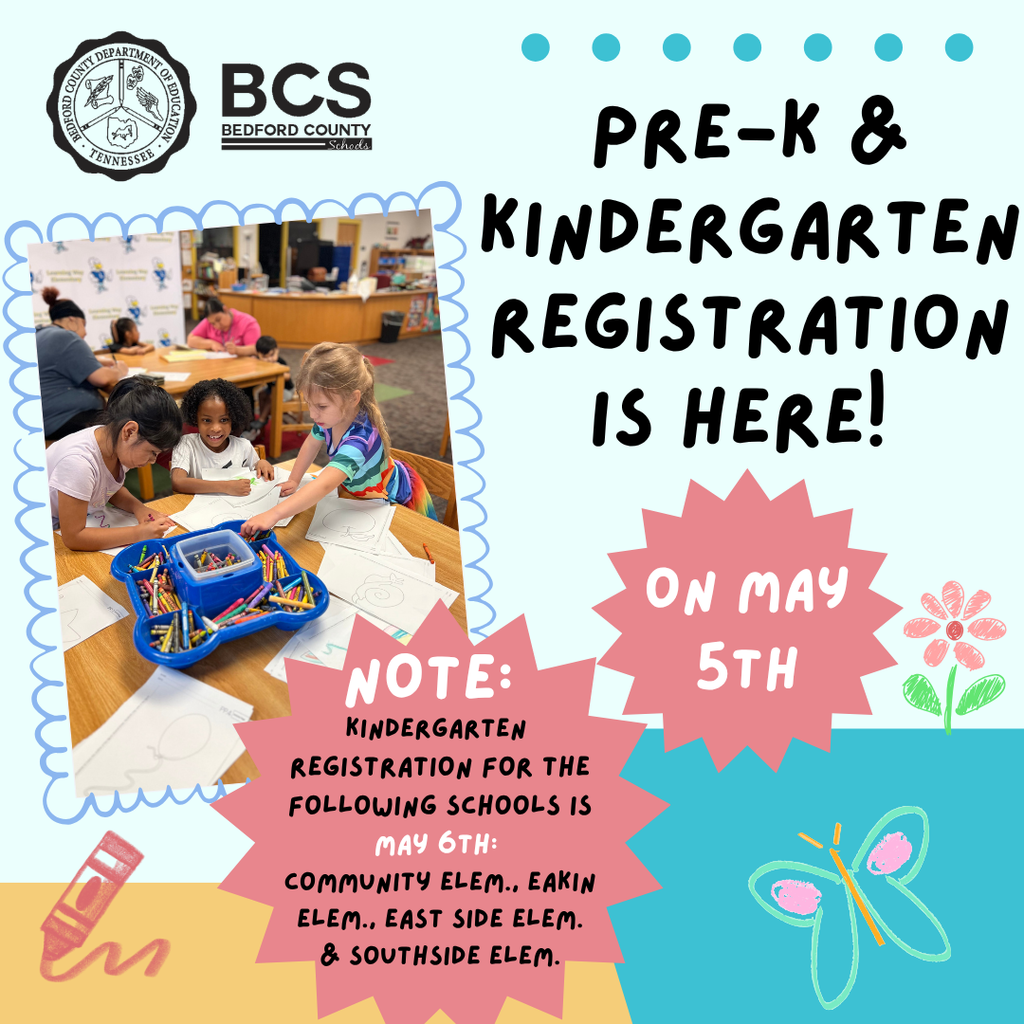 Pre-K & Kindergarten Registration is Here!