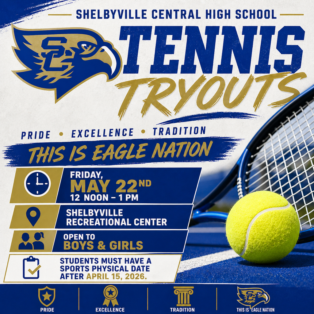 SCHS Tennis Tryouts flyer
