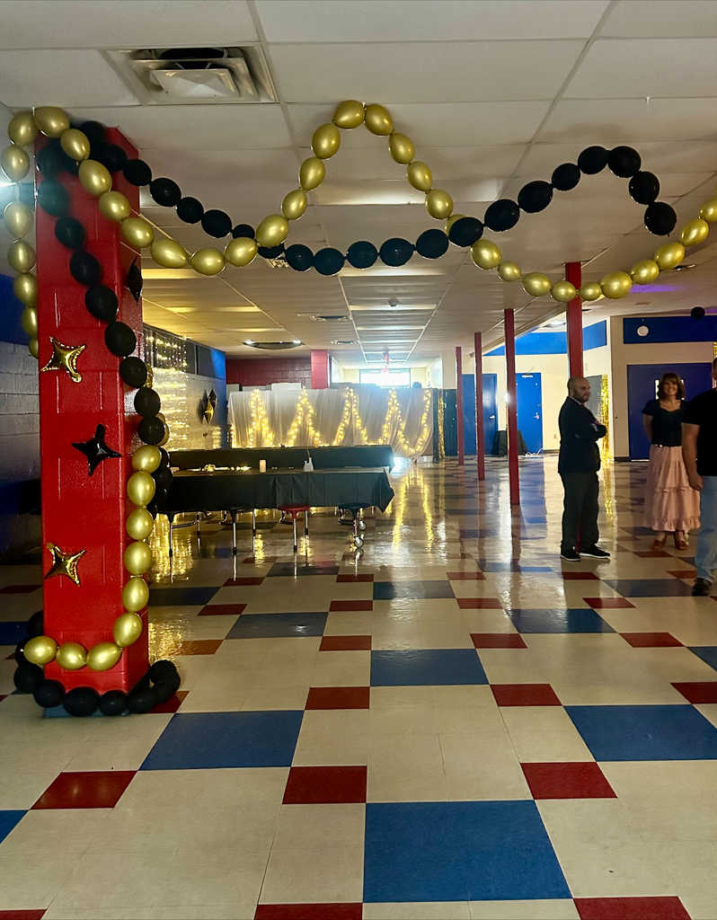 Decorations at the dance. 