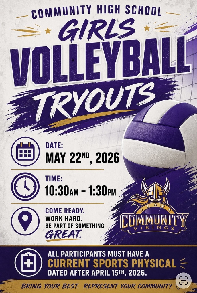 community high school girls volleyball tryouts