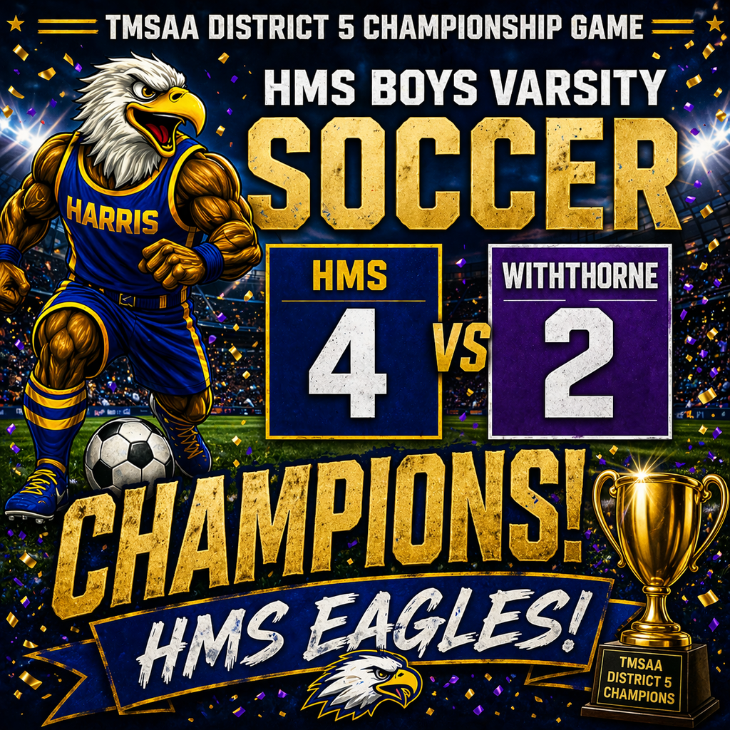 HMS Boys Varsity Soccer 2025-2026 TMSAA District 5 Soccer Champions